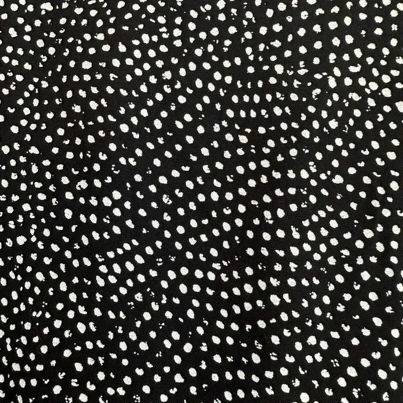 Vans | Black & White Polka Dot Short Sleeve Button Down Mini Dress Size XS - Picture 5 of 6